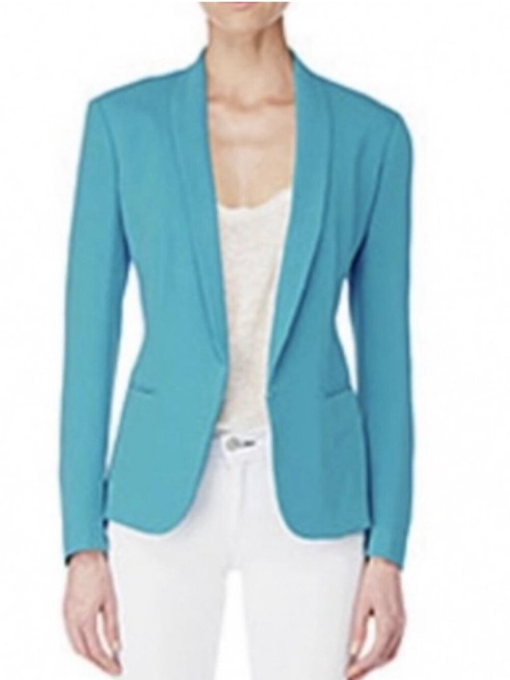 Rag & Bone Teal Blazer with Hidden Hook Closure Size 4